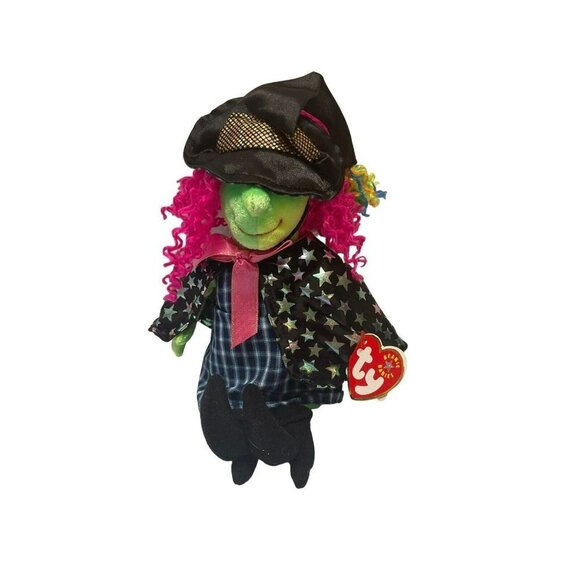 Ty Beanie Babies Halloween Plush "SCARY" Witch - 2000 With Tag - Picture 2 of 7